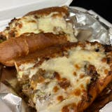 Meatball sub with melted cheese