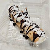 Delicious chocolate drizzled cannoli - Crustini pizza